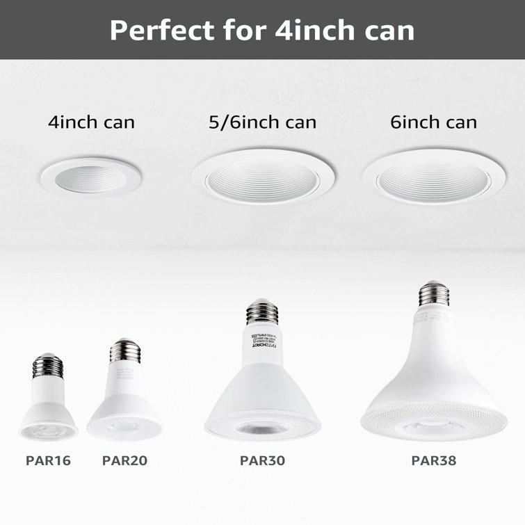 TORCHSTAR 5000K Dimmable PAR20 LED Spotlight Bulbs, 6.5W(50W Equivalent